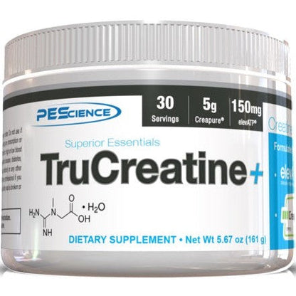 PEScience TruCreatine+ Powder, Unflavored - 161g