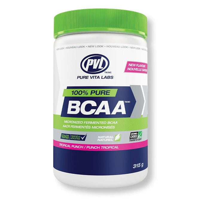 PVL Essentials 100% Pure BCAA, Tropical Punch - 315g