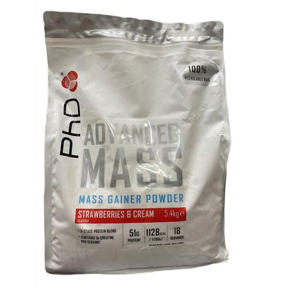 PhD Advanced Mass, Strawberries & Cream - 5400g