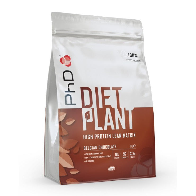 PhD Diet Plant, Belgian Chocolate - 1000g