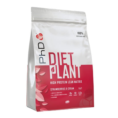 PhD Diet Plant, Strawberries & Cream - 1000g