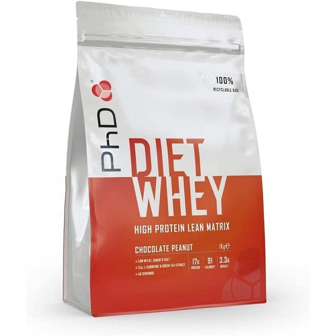 PhD Diet Whey, Chocolate Peanut - 1000g