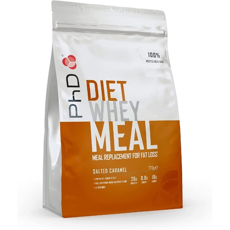 PhD Diet Whey Meal, Salted Caramel - 770g