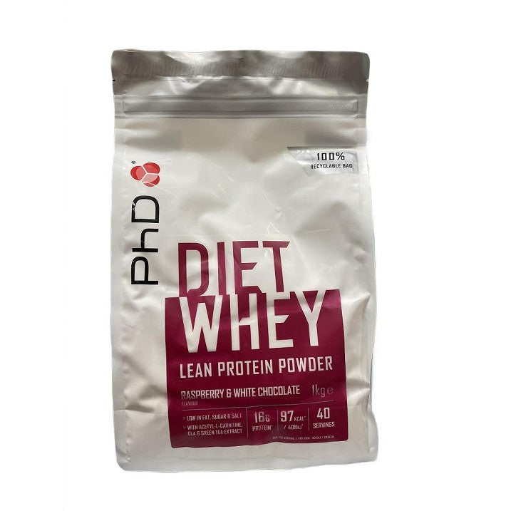 PhD Diet Whey, Raspberry & White Chocolate - 1000g