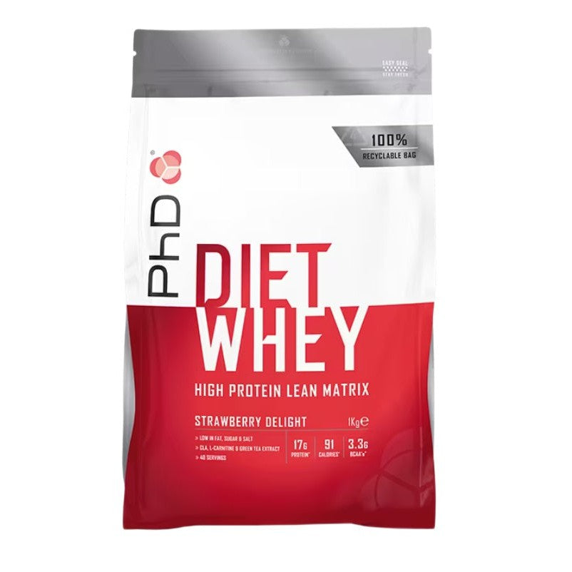 PhD Diet Whey, Strawberry Delight - 1000g