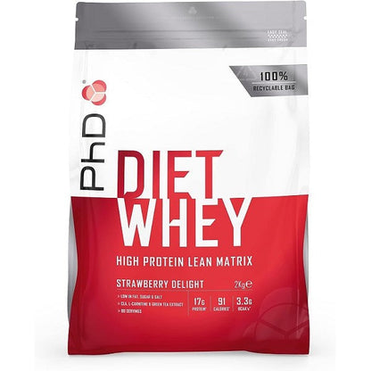 PhD Diet Whey, Strawberry Delight - 2000g