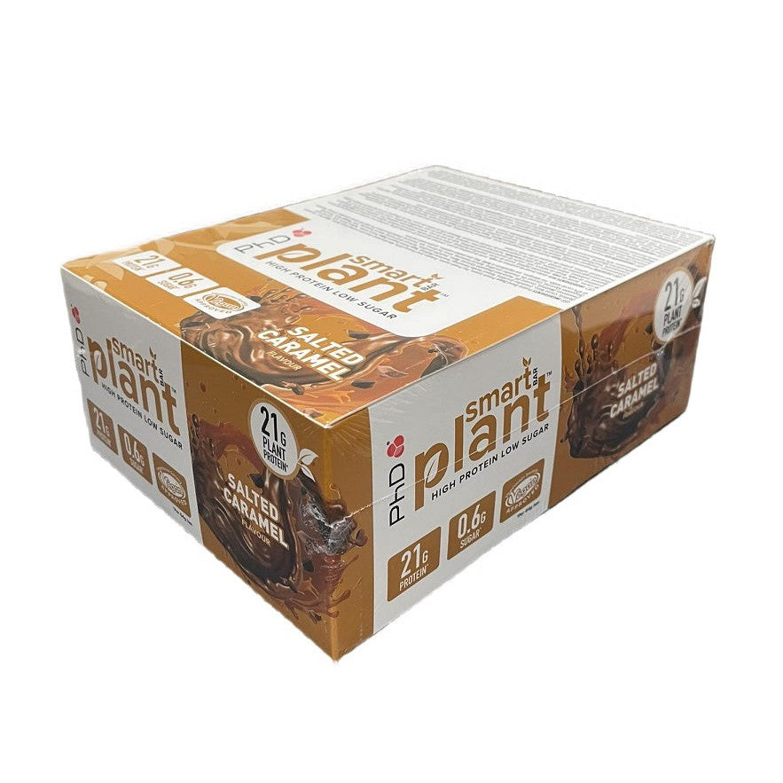 PhD Smart Bar Plant, Salted Caramel - 12 x 64g