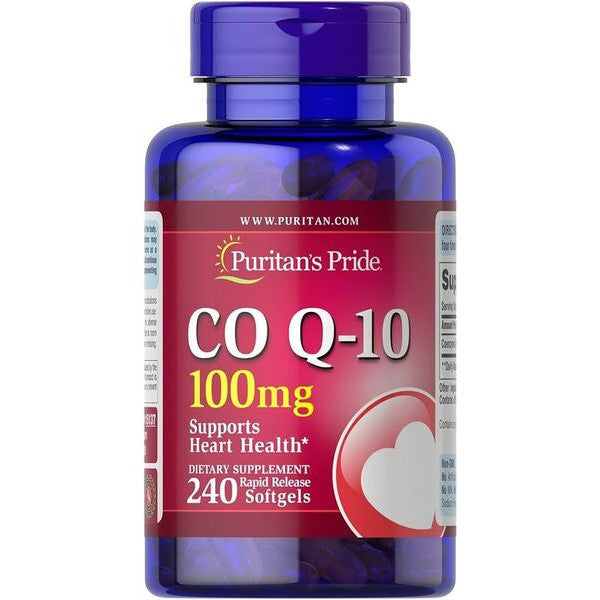 Puritan's Pride CoQ10, 100mg - 240 softgels