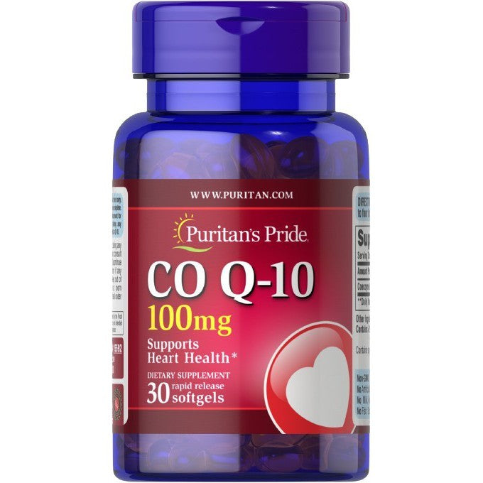 Puritan's Pride CoQ10, 100mg - 30 softgels