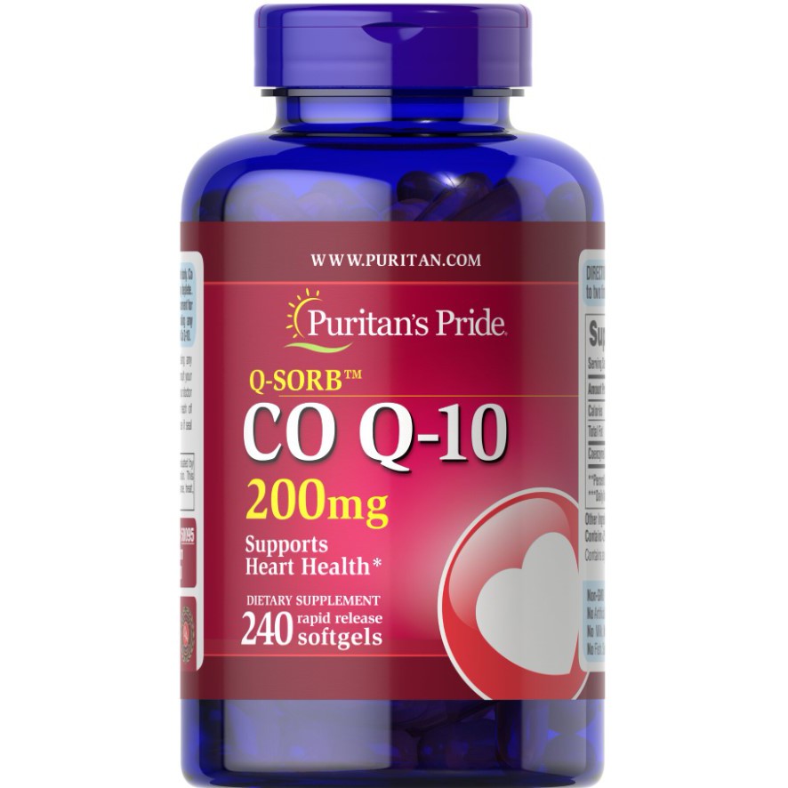 Puritan's Pride CoQ10, 200mg - 240 softgels
