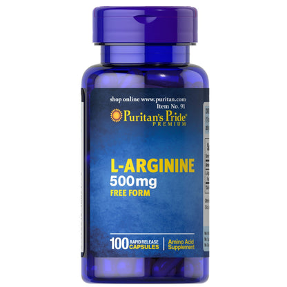 Puritan's Pride L-Arginine, 500mg - 100 caps