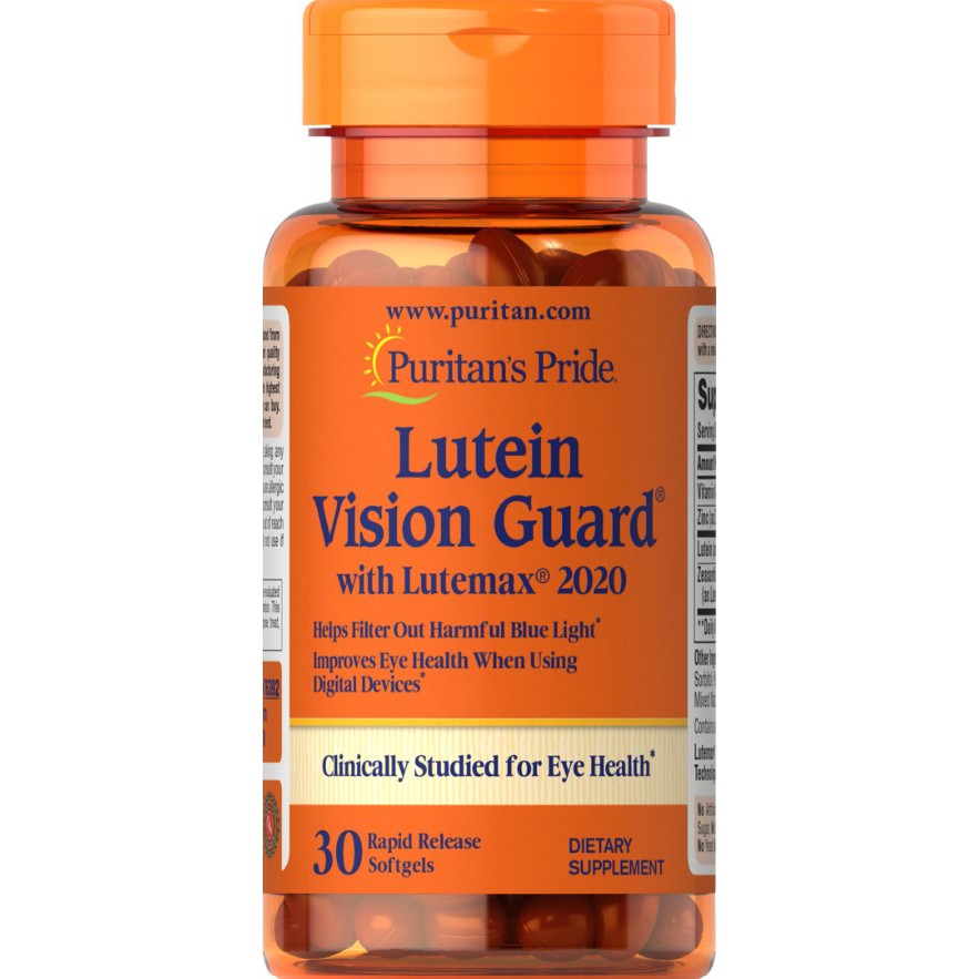 Puritan's Pride Lutein Vision Guard - 30 softgels