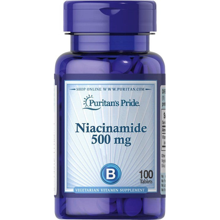 Puritan's Pride Niacinamide, 500mg - 100 tablets