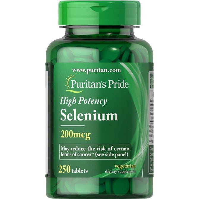 Puritan's Pride Selenium, 200mcg - 250 tablets