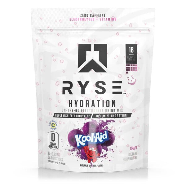 RYSE Hydration Sticks, Kool-Aid Grape - 16 x 6.5g