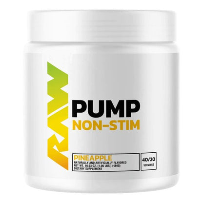 Raw Nutrition Pump Non-Stim, Pineapple - 480g