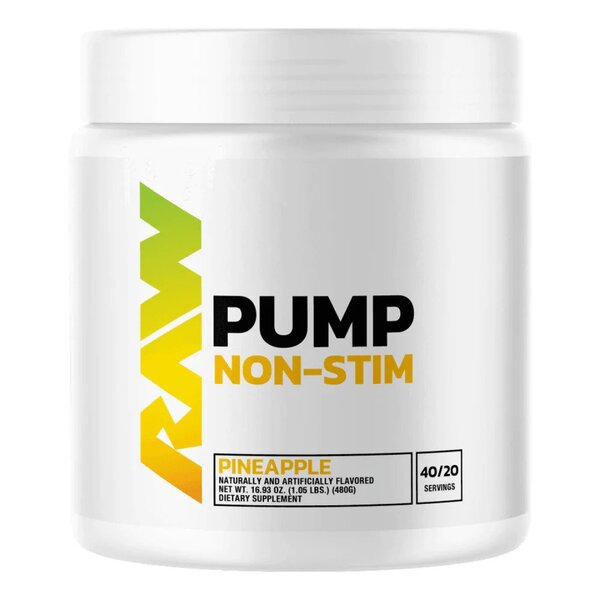 Raw Nutrition Pump Non-Stim, Strawberry Lemonade - 480g