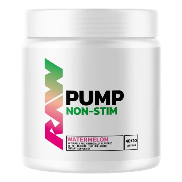 Raw Nutrition Pump Non-Stim, Watermelon - 480g