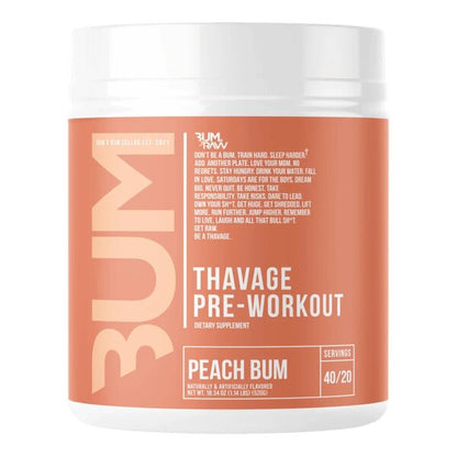 Raw Nutrition Thavage Pre-Workout, Peach Bum - 520g