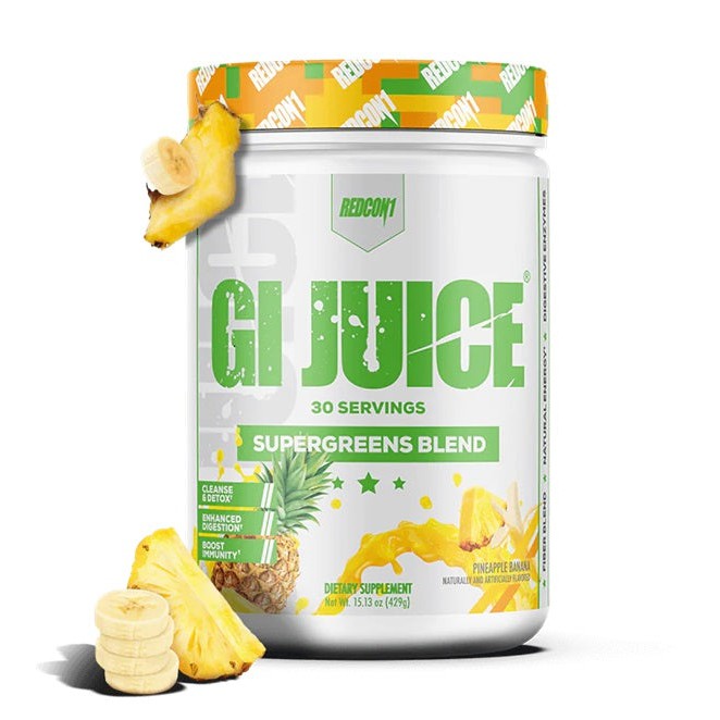 Redcon1 GI Juice Supergreens Blend, Pineapple Banana - 429g