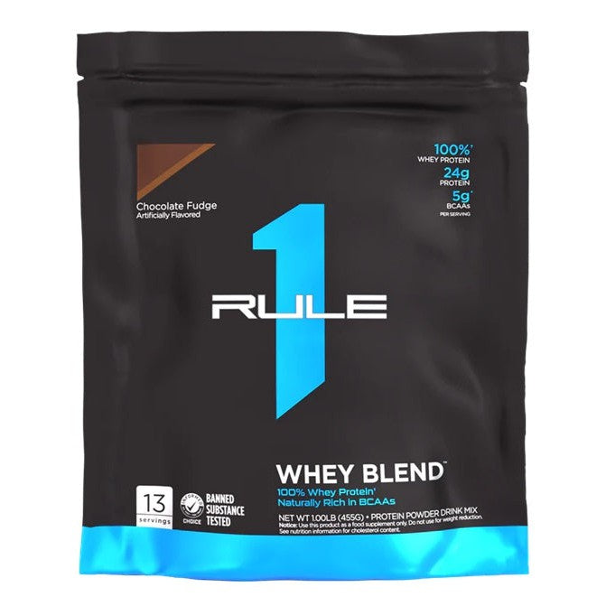 Rule One R1 Whey Blend, Chocolate Fudge - 455g