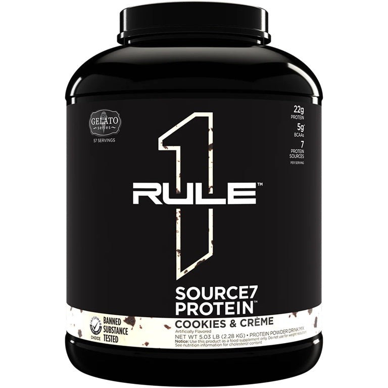 Rule One Source7 Protein, Cookies & Creme Gelato - 2280g