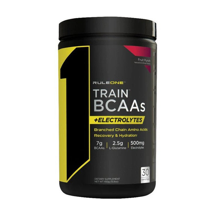 Rule One Train BCAAs + Electrolytes, Fruit Punch - 450g