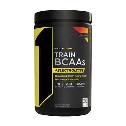 Rule One Train BCAAs + Electrolytes, Peach Mango - 450g