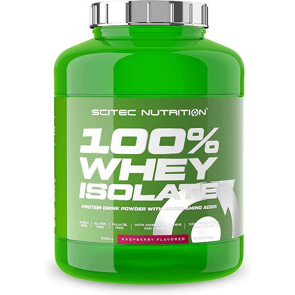 SciTec 100% Whey Isolate, Raspberry - 2000g