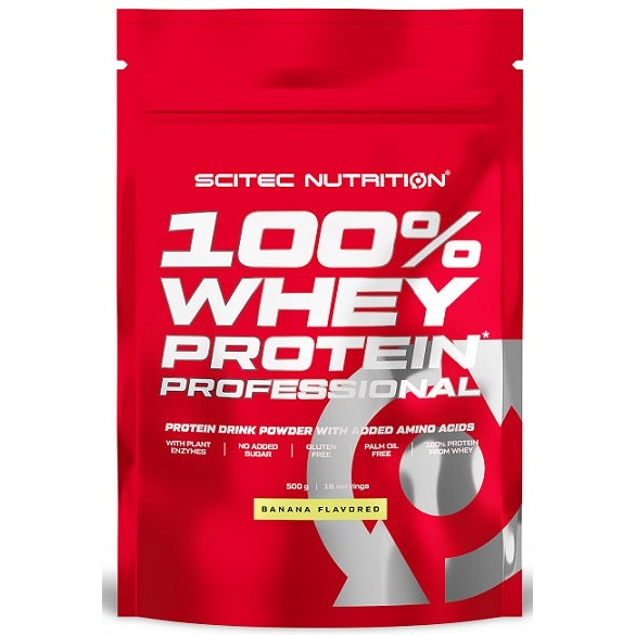 SciTec 100% Whey Protein Professional, Banana - 500g