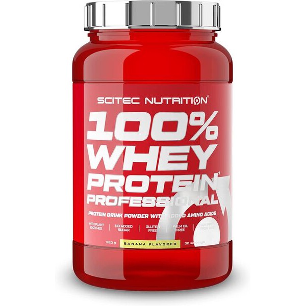 SciTec 100% Whey Protein Professional, Banana - 920g