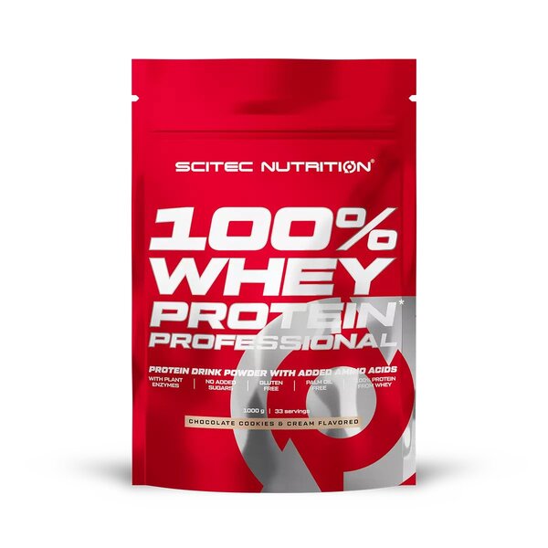 SciTec 100% Whey Protein Professional, Chocolate Cookies & Cream - 1000g