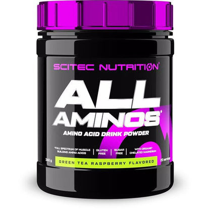 SciTec All Aminos, Green Tea Raspberry - 340g