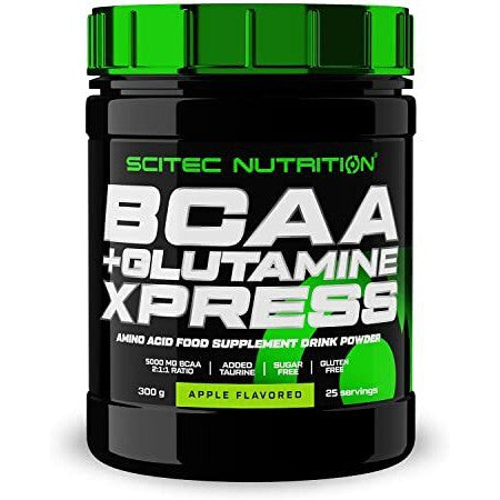 SciTec BCAA + Glutamine XPress, Apple - 300g