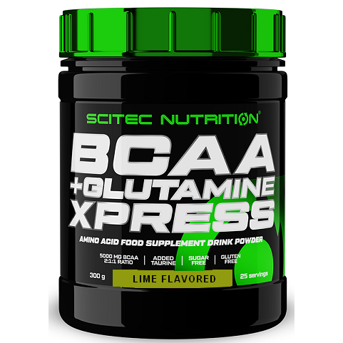 SciTec BCAA + Glutamine XPress, Lime - 300g