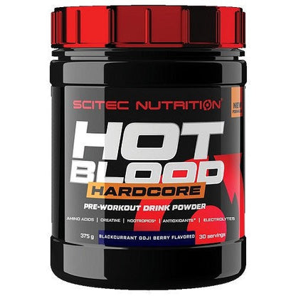 SciTec Hot Blood Hardcore, Blackcurrant Goji Berry - 375g