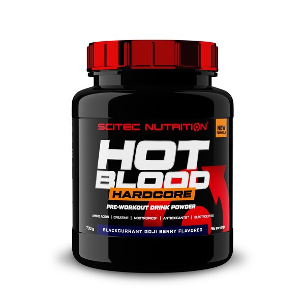 SciTec Hot Blood Hardcore, Blackcurrant Goji Berry - 700g