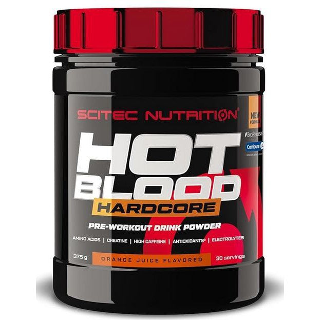 SciTec Hot Blood Hardcore, Orange Juice - 375g