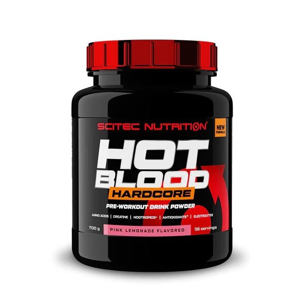 SciTec Hot Blood Hardcore, Pink Lemonade - 700g
