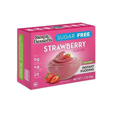 Simply Delish Instant Pudding, Strawberry - 48g