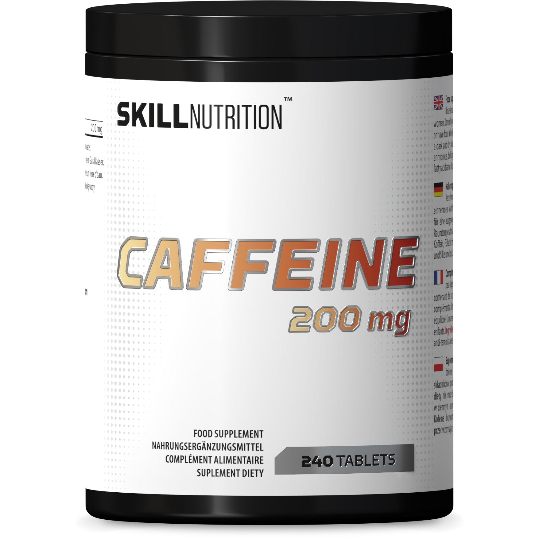 Skill Nutrition Caffeine, 200mg - 240 tabs