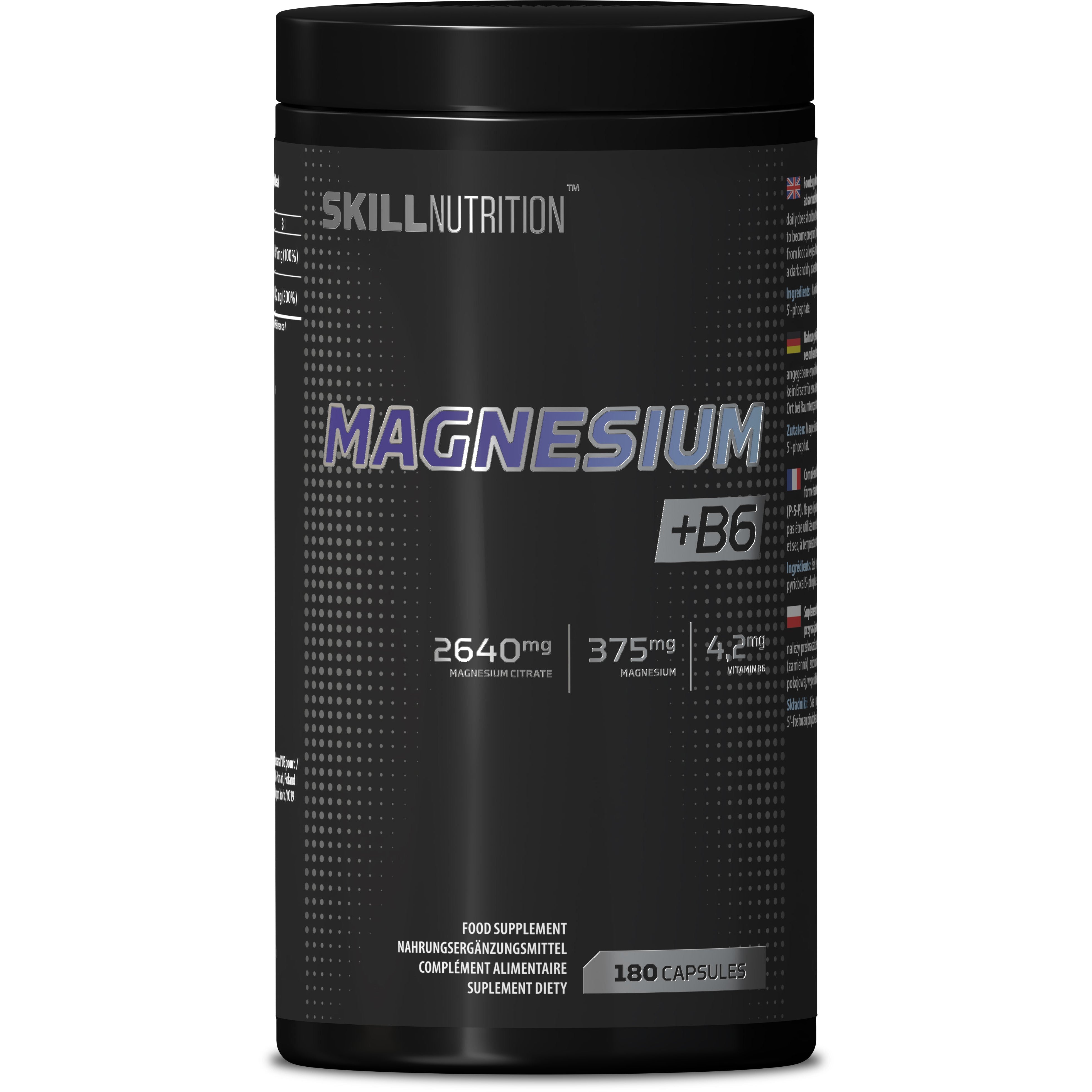 Skill Nutrition Magnesium + B6 - 180 caps