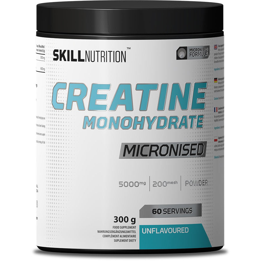 Skill Nutrition Micronised Creatine Monohydrate, Unflavoured - 300g