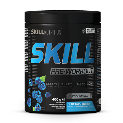 Skill Nutrition Skill Pre-Workout, Blue Raspberry - 400g