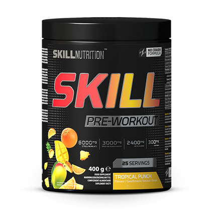 Skill Nutrition Skill Pre-Workout, Tropical Punch - 400g