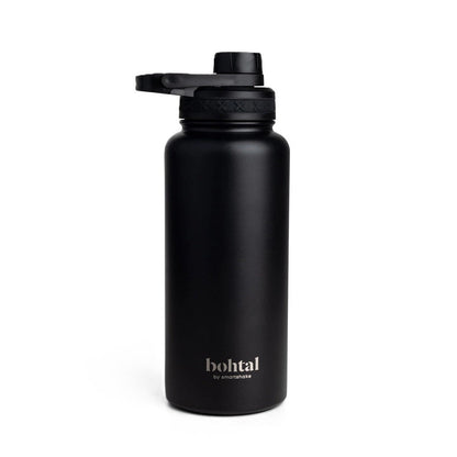 SmartShake Bohtal Insulated Sports Bottle, Black - 960 ml.