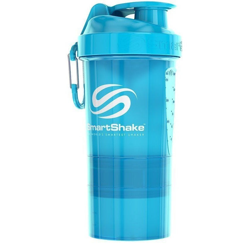 SmartShake Original2Go, Neon Blue - 600 ml.