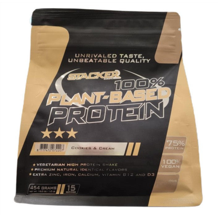 Stacker2 Europe 100% Plant Based Protein, Cookies & Cream - 454g