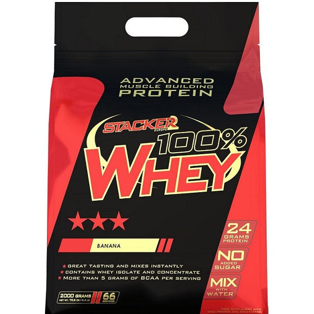 Stacker2 Europe 100% Whey, Banana - 2000g