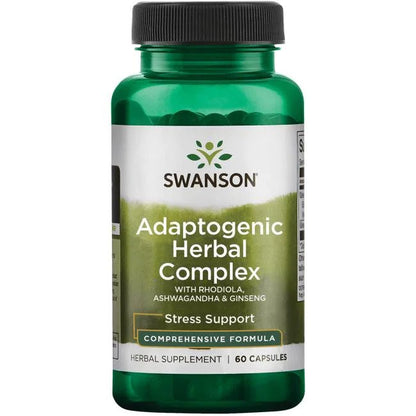Swanson Adaptogenic Herbal Complex with Rhodiola, Ashwagandha & Ginseng - 60 caps